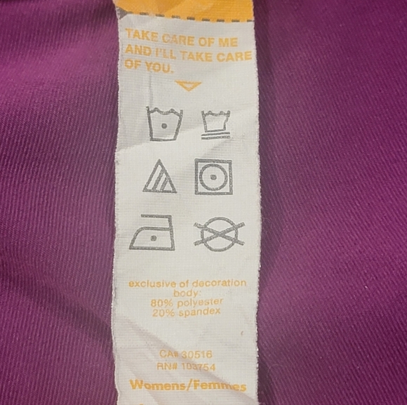 Lucy Woman Up Bright Purple Athletic Capri Leggings Size Medium - Picture 14 of 15